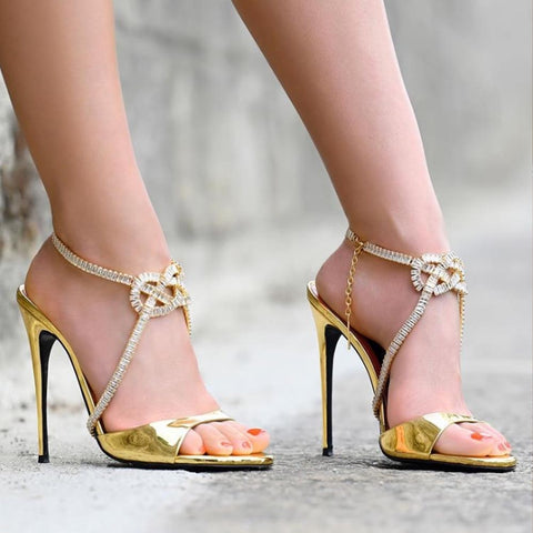 Infinite Love Sign Zircon Anklet Bracelets for Women Sandals Luxury Shoe Chain Leg Bracelet Foot Jewelry High Heel Decoration