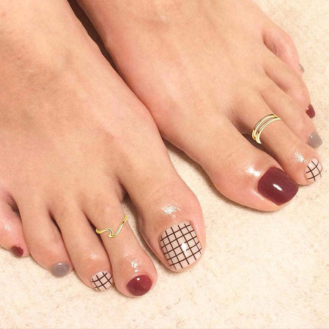 12PCS Adjustable Toe Rings for Women Summer Beach Open Toe Rings Set Flower Arrow Tail Pinky Band Rings Barefoot Foot Jewelry