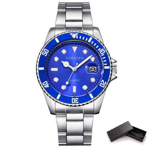 Watch Men Quartz Mens Watches Top Luxury Brand Watch Man Gold Stainless Steel Relogio Masculino Waterproof