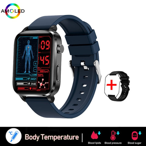 New Blood Sugar Smart Watch Men Sangao Laser Treat Health Heart Rate Blood Pressure Sport Smartwatch Women Glucometer Watch