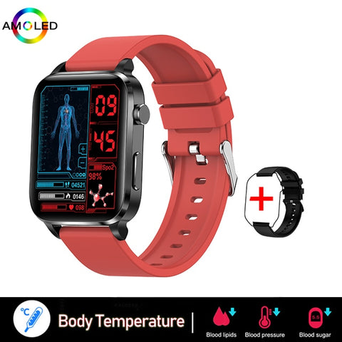 New Blood Sugar Smart Watch Men Sangao Laser Treat Health Heart Rate Blood Pressure Sport Smartwatch Women Glucometer Watch
